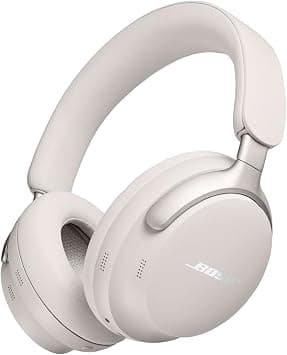 Bose QuietComfort Ultra Wireless Noise Cancelling Headphones with Spatial Audio, Over-the-Ear Headphones with Mic, Up to 24 Hours of Battery Life, White Smoke 2023 - Best Deal Finder