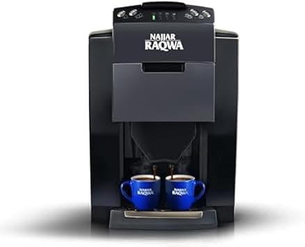 Najjar Raqwa Turkish Coffee Machine RQ2000, 4-Button Automatic Lebanese Coffee Maker, 220V, Double Cup Function, Black on Amazon.ae - Price Tracker