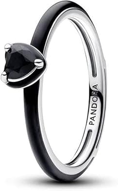 Pandora Women's Ring Silver Black Chakra Heart 193088C01 on Amazon.ae - Price Tracker