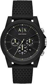 Armani Exchange Men's Analogue Quartz Watch with Silicone Strap AX1344 - دليلك لأفضل العروض