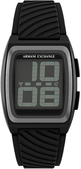 Armani Exchange Men's 42MM Black Plastic Watch, AX2971 - Best Deal Finder
