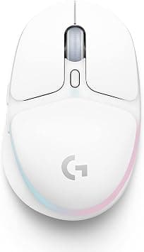 لوجيتك جي ماوس العاب لاسلكي G705 باضاءة RGB قابلة للتخصيص بتقنية لايت سبيد واتصال بلوتوث خفيف الوزن للكمبيوتر وماك واللابتوب - ابيض ميست - دليلك لأفضل العروض