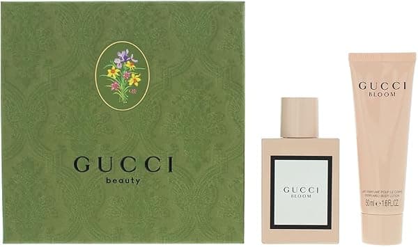GUCCI Women's Bloom 2 Piece Fragrances Gift Set (EDP 50 ml + Body Lotion 50 ml) على Amazon.ae - متتبع الأسعار