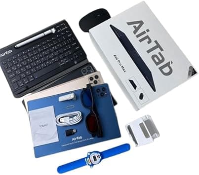 AirTab 10.1 -Inch Smart Tablet A16 PRO MAX Android 13 Tablet With 1TB Storage and 16GB RAM Quad Core Wi-Fi LTE Dual Sim with Touch Pen and Keyboard - Black on Amazon.ae - Price Tracker