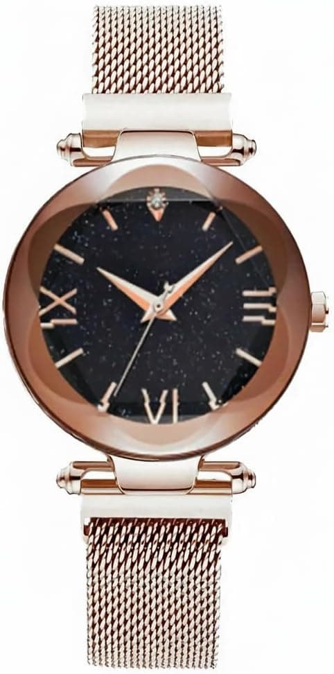 Elegant Waterproof Women’s Watch - Starry Sky Design, Magnetic Strap, Crystal Dial, for Her on Amazon.ae - Price Tracker