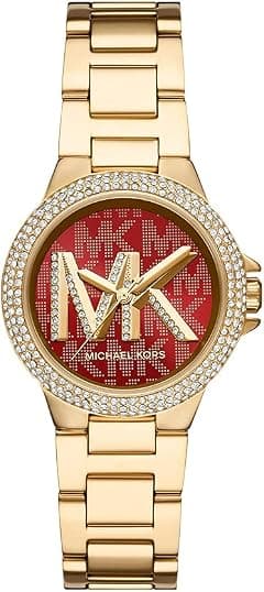 Michael Kors Women's Camille Quartz Watch with Stainless Steel Strap, Gold, 16 (Model: MK7196), Gold, Quartz Watch - متتبع أسعار Amazon.sa