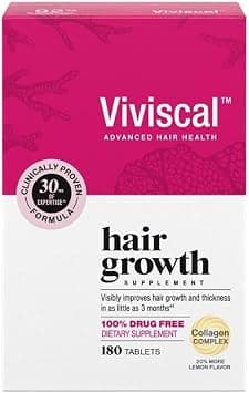 Viviscal Women's Hair Growth Supplements with Proprietary Collagen Complex, 1 Selling for Clinically Proven Results of Thicker, Fuller Hair; Nourish Thinning Hair (180 Tablets - 3 Month Supply) on Amazon.ae - Price Tracker