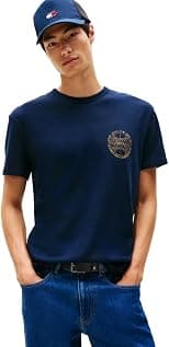 Tommy Jeans mens Short Sleeve Cotton T-shirts With Basketball Graphic Short Sleeve Cotton T-shirts With Basketball Graphic (pack of 1) - Best Deal Finder