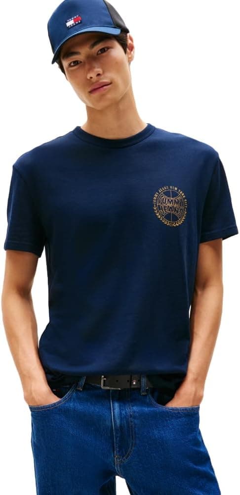 Tommy Jeans mens Short Sleeve Cotton T-shirts With Basketball Graphic Short Sleeve Cotton T-shirts With Basketball Graphic (pack of 1) on Amazon.ae - Price Tracker