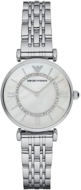 Emporio Armani Women's Dress Watch with Stainless Steel Band - Best Deal Finder