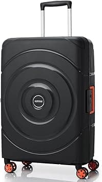 American Tourister Circurity Suitcase, 68 cm / 25 inch, 4 Double Wheels, Hard Top, Polypropylene, Black|Scratch Resistant Material|XtraSecu™ 3 Point Locking System|TSA Lock - 3 Years Global Warranty - Amazon.ae Price Tracker