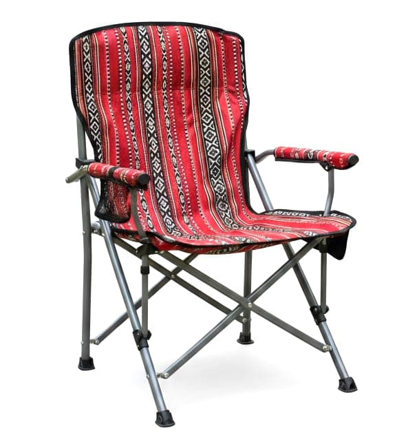 GO2CAMPS Heavy Duty Foldable Camping Chair 150KG Capacity with Carry Bag | Traditional Arabic Sadu Heritage Design Majlis Chair,Desert Camping,Outdoor Picnic with Cup Holder&Mobile Pockets on Amazon.ae - Price Tracker