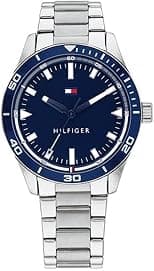 Tommy Hilfiger Men's Navy Dial Stainless Steel Watch - 1791817 - Best Deal Finder