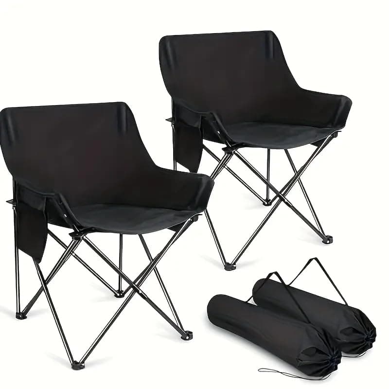 MOMENT Portable Folding Beach Chair Multi-Purpose Camping Chair for Adult, Lightweight Patio Lawn Quad Chair for Outdoor Travel Picnic Hiking Supports110kgs Load With Carry Bag [Random Color] (2 PACK) on Amazon.ae - Price Tracker