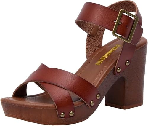 Dunes Women's Sayer Faux Wood Sandal +Comfort Foam & LiteSole Technology on Amazon.ae - Price Tracker