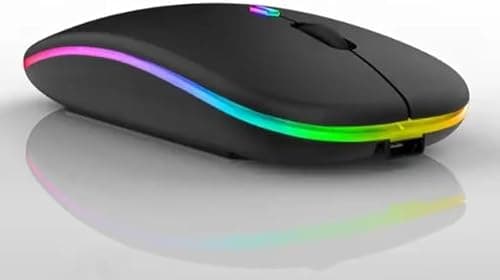 BLUETOOTH Wireless Mouse with USB Recharge-able RGB Mouse for P/C Laptop And PC Mac-book Gaming Mouse 2.4GHz 1600DPI on Amazon - Best Deal Finder