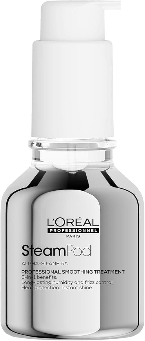 L’Oreal Professionnel, 3-In-1 Smoothing Treatment, Up to 72hr Frizz Control, Heat Protection, Shine, Steampod, For All Hair Types, 50ml on Amazon.ae - Price Tracker