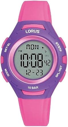 LORUS Children's Digital Quartz Watch with Silicone Strap, Blue على Amazon.ae - متتبع الأسعار