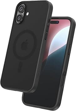 FLOLAB Surtect Tri-Fusion Magnetic for iPhone 16 Case Protective Slim Design Magsafe Compatible Military Grade - Full Black Matte Translucent - Best Deal Finder
