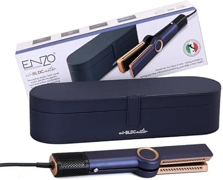 ENZO EN-5007 High-Speed Hot Air Straightener – 4-in-1 Blow Dryer, Volumizer, Straightener & Curler with Ionic Technology & Ceramic Brush – Frizz-Free Styling for All Hair Types - Intl Version on Amazon.ae - Price Tracker