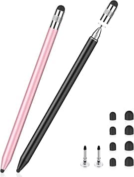 2PCS Stylus Pens for Touch Screens, 3 in 1 Stylus High Sensitivity Universal Stylus Pencil, Stylus Pen Compatible with Android Phone Samsung Tablets Laptop Chromebook Touch Screen على Amazon.ae - متتبع الأسعار