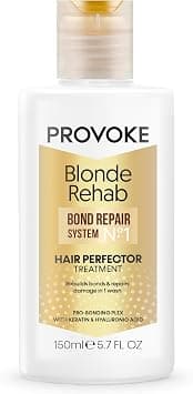 PROVOKE Blonde Rehab N0'1 Hair Perfector Repair Treatment 150ml, Rebuilds Bonds and Repairs Damage in 1 Wash with a Pro Bonding Complex, Keratin and Hyaluronic Acid, for Blonde c hair, off white - دليلك لأفضل العروض