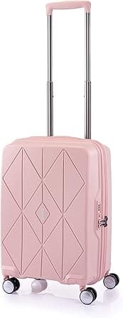 Argyle Suitcase, Cabin Size, 4 Spinner Wheels, Hard Top, Polypropylene, DuoSaf™ Security Zipper|TSA 008-3 Years International Warranty on Amazon.ae - Price Tracker