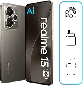 realme 15 5G AI Dual SIM| Sony AI Camera| Al Edit Genie| 6500mAh battery| 144Hz AMOLED Display|12GB RAM 256GB Suit Titanium- Middle East Version on Amazon.ae - Price Tracker