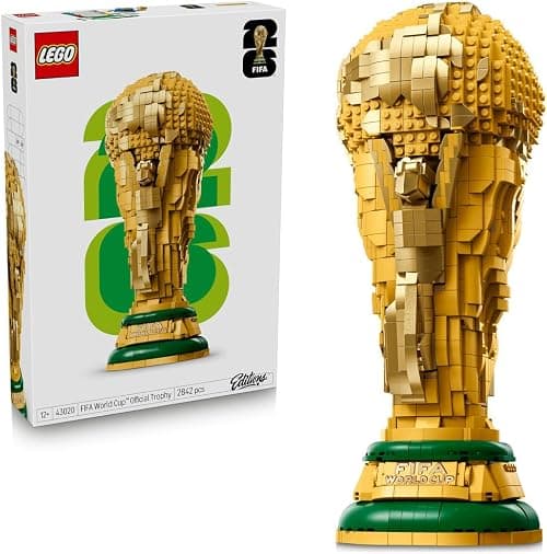 ليغو إيديشنز كأس العالم الرسمية لكرة القدم 43020 | ديكور رياضي للعرض، بناء صغير بالداخل، مجموعة بناء للأطفال بعمر ١٢ سنة وأكثر، هدية لمحبّي كرة القدم، ٢٨٤٢ قطعة على Amazon.sa - متتبع الأسعار