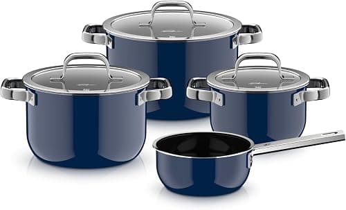 WMF Fusiontec Mineral Pro, Tim Raue Edition, 4-Piece Saucepan Set, Durable, Scratch-Resistant Material, Induction Cooker Set, Suitable for All Hobs, Made in Germany, Ocena Blue, 0521375290 on Amazon.ae - Price Tracker
