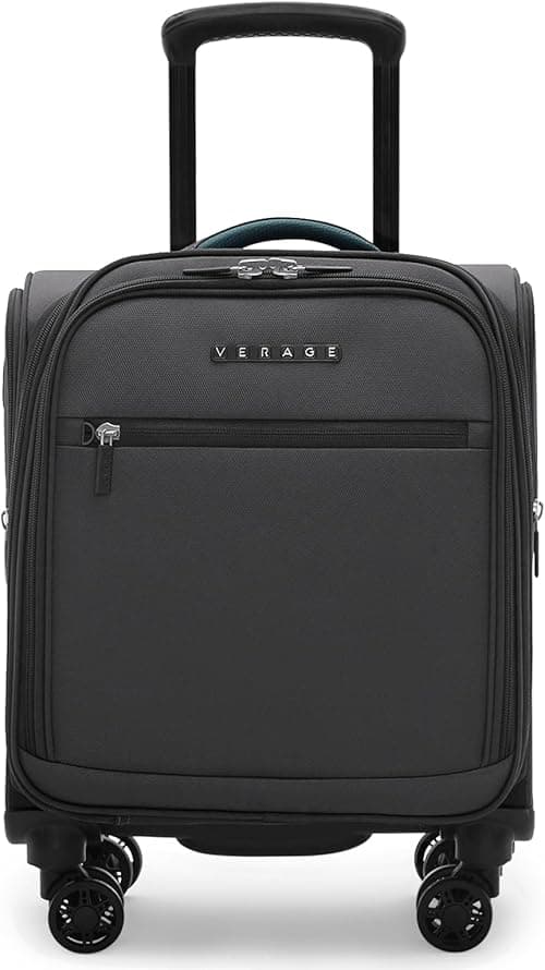 Verage Underseat Carry On Luggage with Wheels, Softside Small Suitcase Wheeled Rolling Travel Laptop Bag for Men Women on Amazon.ae - Price Tracker
