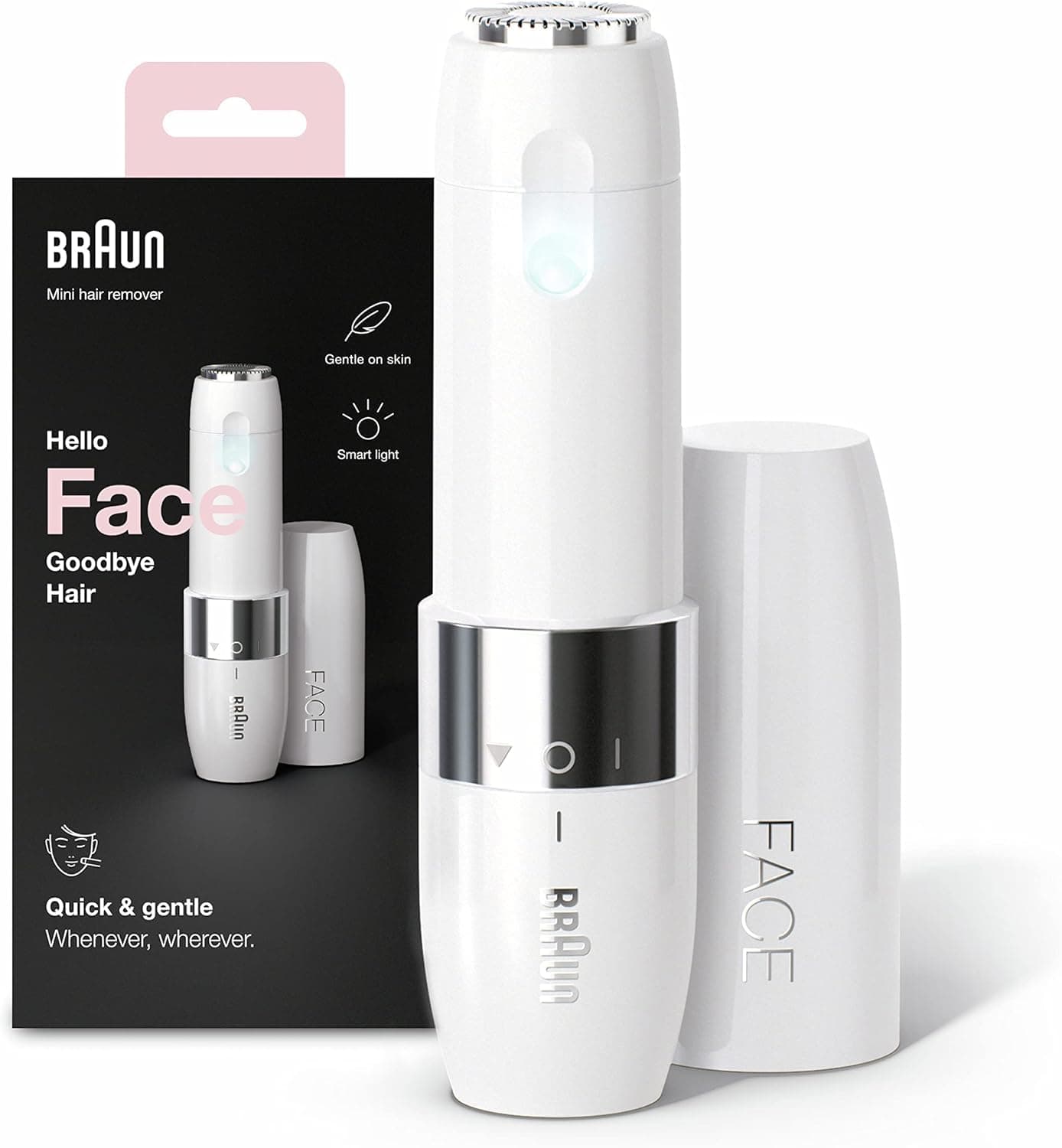 Braun Face Mini Hair Remover for Women, Efficient and Smooth Facial Hair Removal Anytime, Anywhere, Mini-Sized Design For Portability, Gifts for Women, FS1000, White on Amazon.ae - Price Tracker