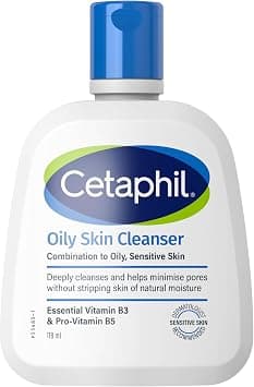 Cetaphil Oily Skin Cleanser | Face & Body Wash | Men & Women | Combination to Oily and Sensitive Skin | Niacinamide | Unscented, Soap Free, Hypoallergenic | 118ml | Dermatologist Recommended - Best Deal Finder