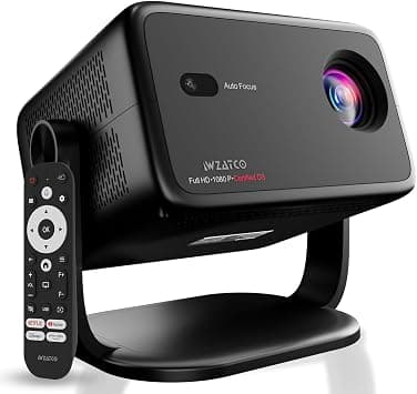 WZATCO_YuvaVibe, Certified OS Smart Home Projector, Native 1080P Fully Automatic, HDMI ARC, WiFi 6 & BT, 14000 Lumens, Screen Mirroring, Portable Room Cinema, Black (Renewed) on Amazon.ae - Price Tracker