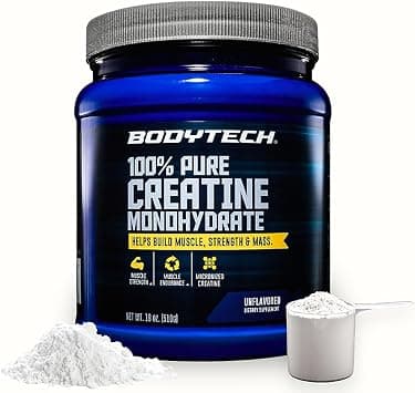 BODYTECH 100% Pure Creatine Monohydrate Powder - Premium Micronized Creatine for Enhanced Muscle Strength and Performance - Supports Muscles, Recovery, and Increased Exercise (18oz/102 Servings) on Amazon.ae - Price Tracker