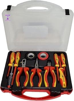 PaulStore 11PCS Electricians Screwdriver Set Electrical Fully Insulated Tool w/Kit Case على Amazon.ae - متتبع الأسعار