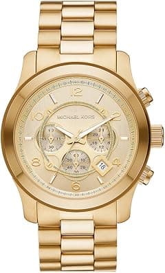 Michael Kors Runway Chronograph Gold-Tone Stainless Steel Watch - MK9074 - Amazon.ae Price Tracker