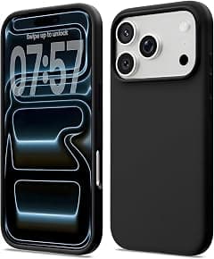 TR-PLANET for iPhone 17 Pro Liquid Silicone Case, Microfiber Lining Shockproof Slim Thin Phone Case, Lightweight Rubber Gel Soft TPU Back Cover Compatible With iPhone 17 Pro, Black - Amazon.ae Price Tracker