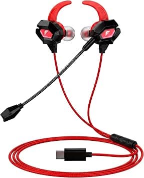 FASTER GH-1C USB-C Gaming Earbuds with Detachable Boom Mic, 4.2ft on Amazon - Best Deal Finder