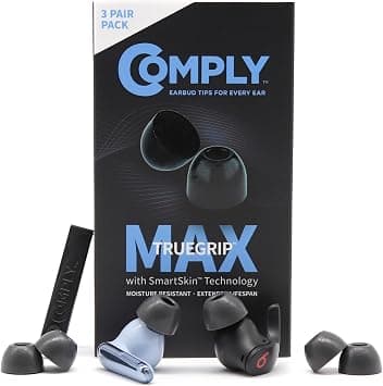 Comply TW-200-C | TrueGrip MAX Memory Foam Earbud Tips for Anker Soundcore, Sennheiser, JBL, SoundPEATS & More | Ultimate Comfort, Secure Fit, Superior Noise Isolation | Black, Small (3 Pairs) on Amazon.ae - Price Tracker