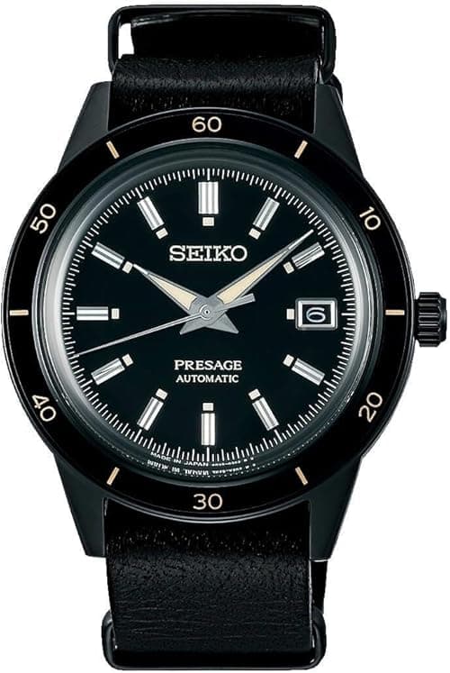 SEIKO SRPH95J1,Men's Presage,Automatic,Stainless,Sapphire Crystal,Black Tone,Black Dial,WR,SRPH95 on Amazon.ae - Price Tracker