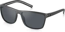 Polarized Sunglasses, UV380, Classic Retro Matte, Square - Best Deal Finder