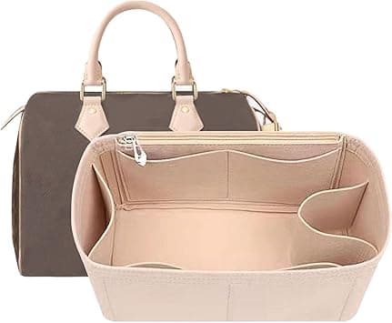 Lckaey Purse Inserts​for Speedy 25 Organizer Insert, for monogram bag, HandBag protective insert Tote Bag and hand bag protector, organizer insert 1083Khaki-M on Amazon.ae - Price Tracker