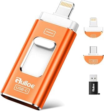 Gulloe 512GB Dual Interface Flash Drive for Phone Storage Photos Videos, Phone USB Backup External Photo Memory Stick - No App Required, Compatible with iPhone, iPad, Android & PC (Orange) on Amazon.ae - Price Tracker