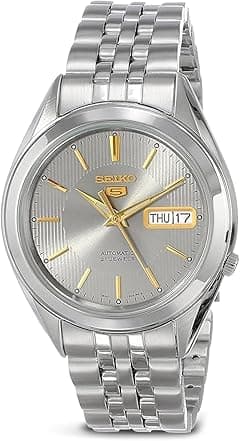 SEIKO Automatic Watch for Men 5-7S Collection - with Day/Date Calendar, Luminous Hands, Stainless Steel Case & Bracelet - Amazon.ae Price Tracker