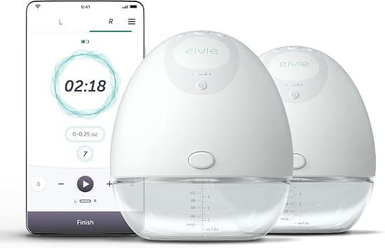 Elvie Breast Pump - Double, Wearable Breast Pump with App - The Smallest, Quietest - Portable Breast Pumps Hands Free & Discreet - 24mm/28mm Breast Shields Included on Amazon.ae - Price Tracker