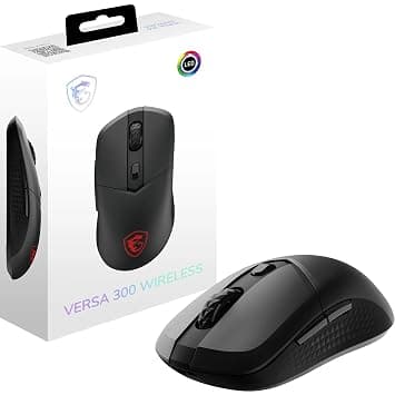 MSI Versa 300 Wireless Gaming Mouse - 8000 DPI Optical Sensor, 1000Hz Polling Rate Balanced 30M+ Clicks, 6 Buttons, 50 Hour Battery, 1ms Latency, 60g - Wired/Wireless على Amazon.ae - متتبع الأسعار