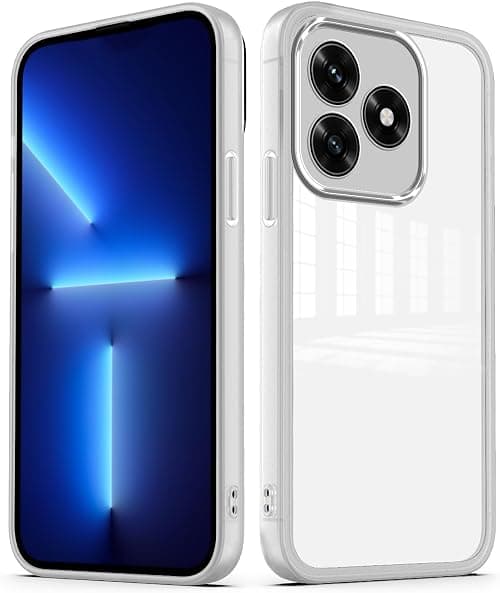 YUXING Transparent Case for Honor X5C Plus with Protective Lens Film, Ultra-Thin Soft Shockproof Slim Bumper Case - White on Amazon.ae - Price Tracker