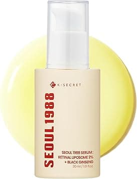 K-SECRET SEOUL 1988 Retinal Serum – Formulated with Advanced Retinal Liposome 2% and 58% Black Ginseng Extract | Fine Lines and Skin Texture Care Serum | Korean Skincare, 30ml / 1.01 fl oz on Amazon.ae - Price Tracker