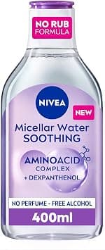 NIVEA Face Micellar Water, Makeup Remover, All Skin Types, 400ml - Best Deal Finder